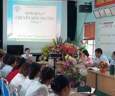 SINH HOẠT CHUYÊN MÔN THÁNG 9 - KHỐI 2+3